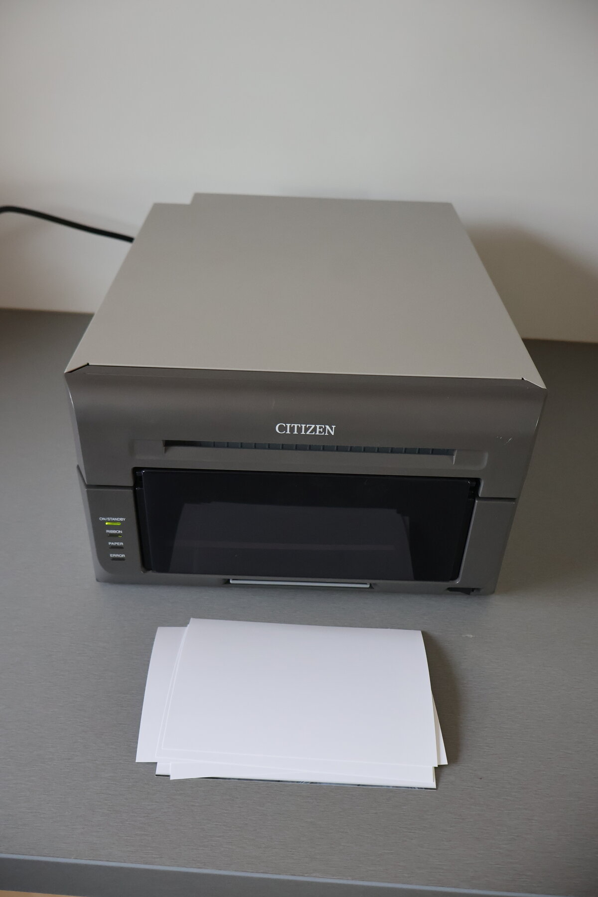 Citizen CX Drucker fertig zusammengebaut mit grüner Status-LED