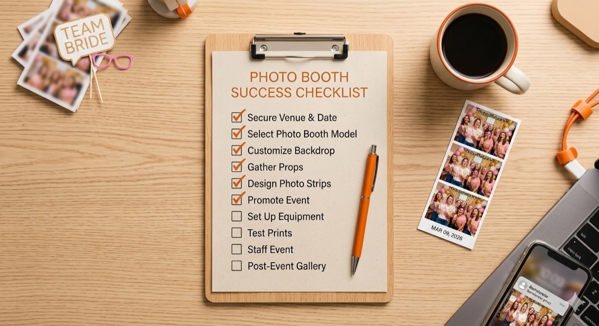 Fotobox mieten Checkliste -- Schritt für Schritt zum perfekten Event