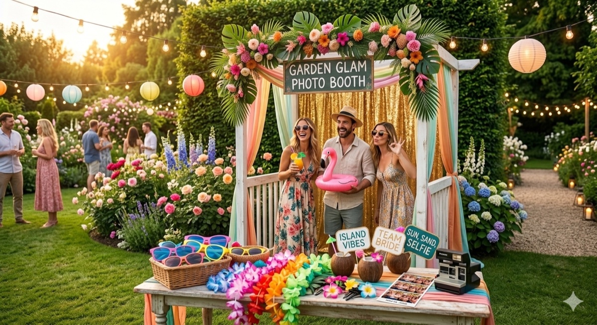 Fotobox Sommerparty -- Das Highlight für dein Gartenfest