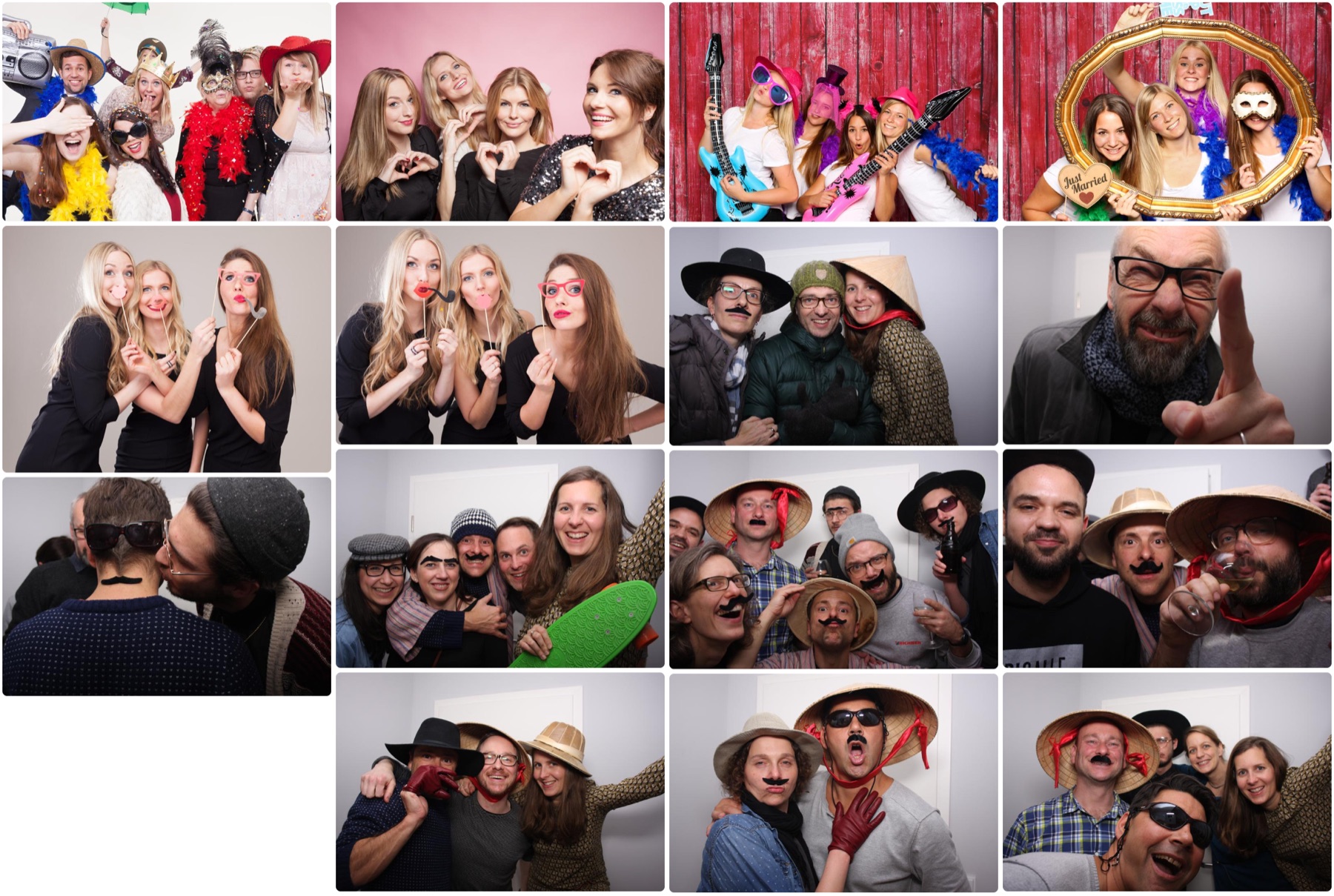 Online-Galerie der SmileCube-Fotobox: Foto-Übersicht zum Ansehen, Herunterladen und Nachbestellen