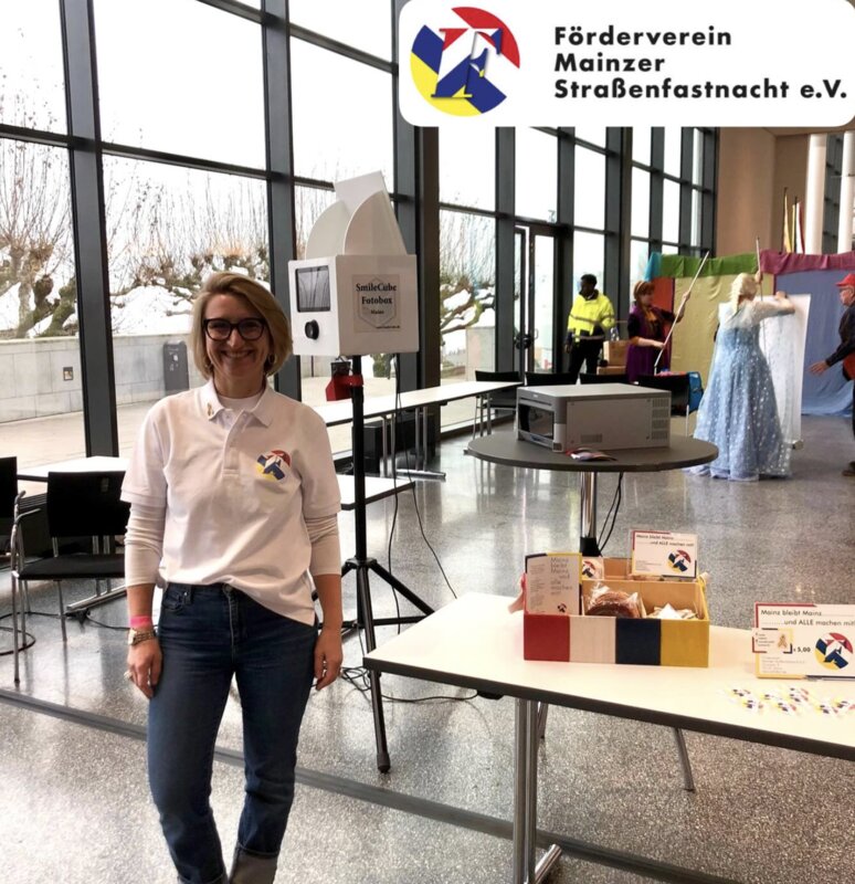 SmileCube Fotobox beim Kindermaskenfest des Förderverein Mainzer Straßenfastnacht
